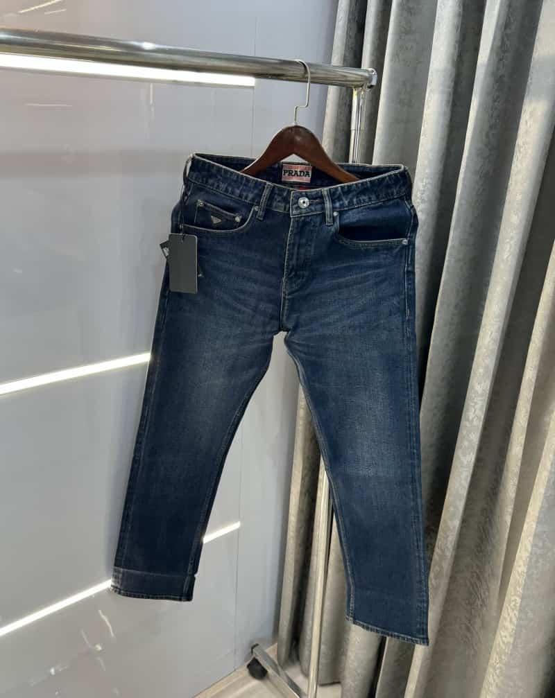 Prad a Milano Greenish Steel Logo Imported Hyperfle..X Denim