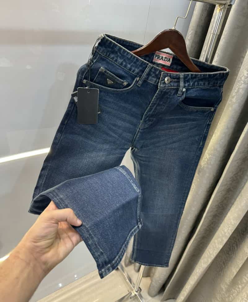 Prad a Milano Greenish Steel Logo Imported Hyperfle..X Denim