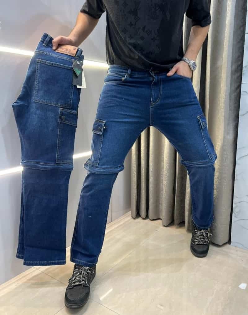 G - star Raw Blue Imported Cargo Denim With Convertable Shorts Secondary image