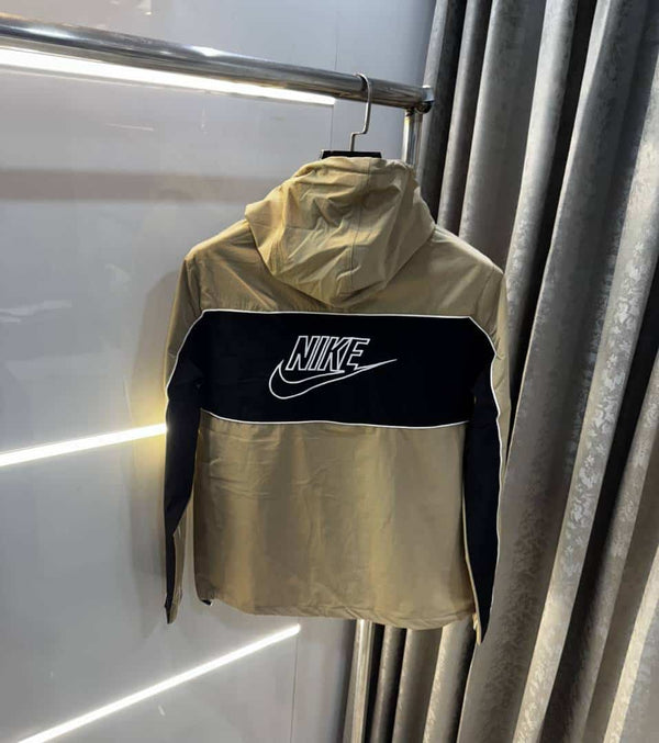 Nik e Beige Imported Premium WindBreaker Jacket