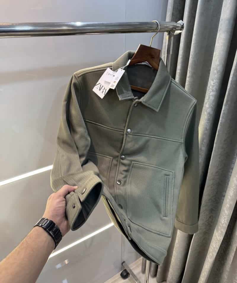 Zar a Green Cord Premium Classic Jacket Secondary image