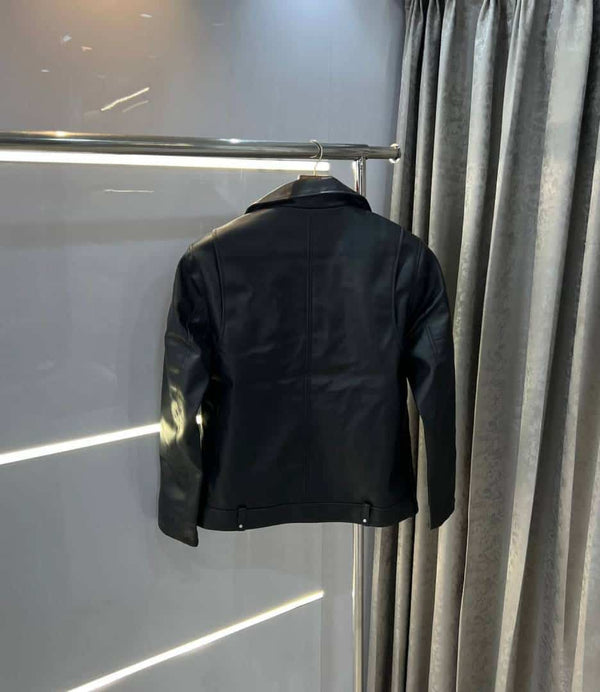 Zar a Black Cross Zip Premium leather Jacket