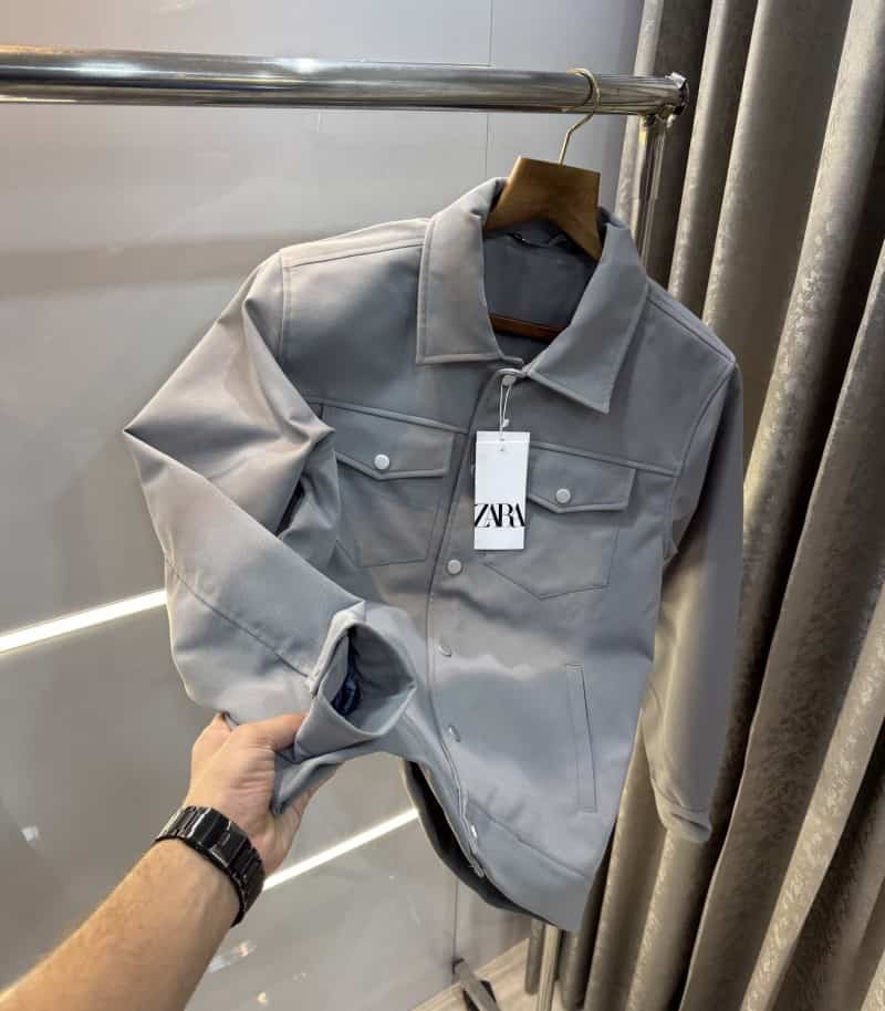 Zar a Steel Grey Premium Classic Bomber Jacket Secondary image