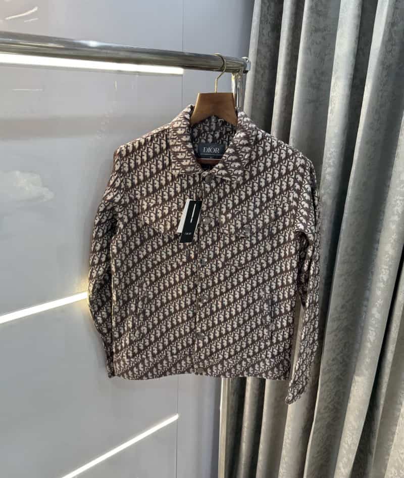 Christian Dio r Brown Monogra m Imported Denim jacket