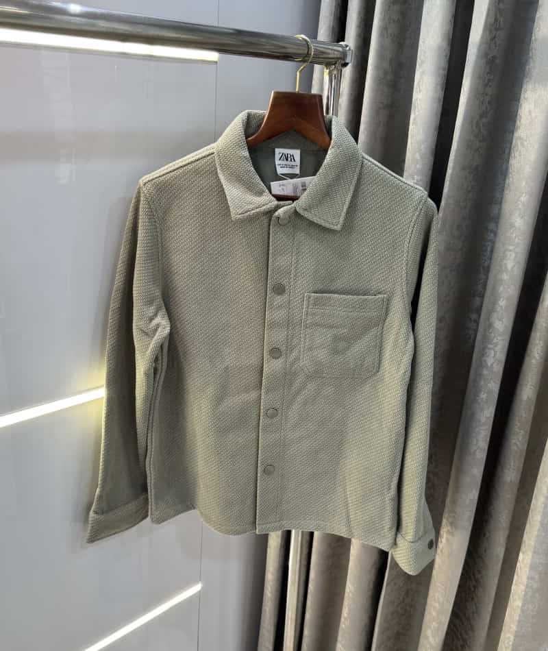 Zar a Pista Green Knitted Premium Shacket