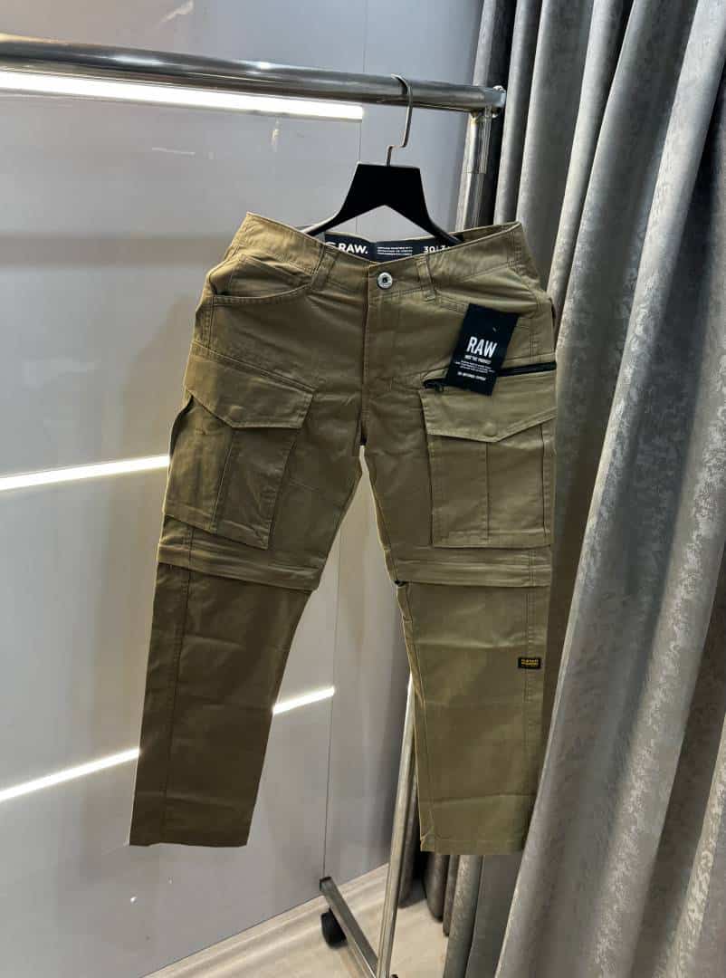 G- Star Raw Beige Convertible Shorts Premium Cargo