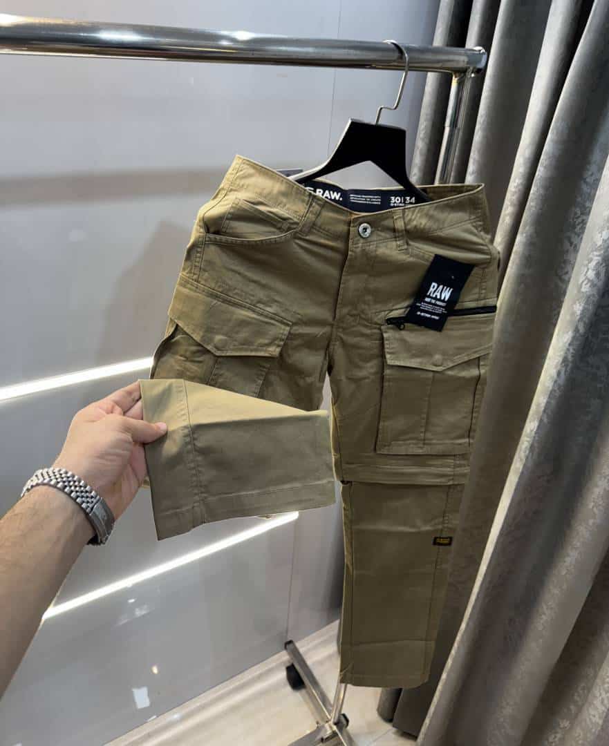 G- Star Raw Beige Convertible Shorts Premium Cargo Secondary image