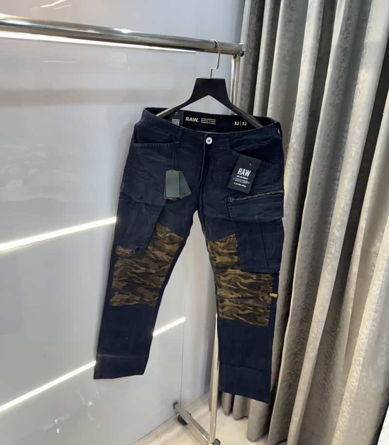 G- Star Raw Navy Blue Camouflage Premium Cargo Main image