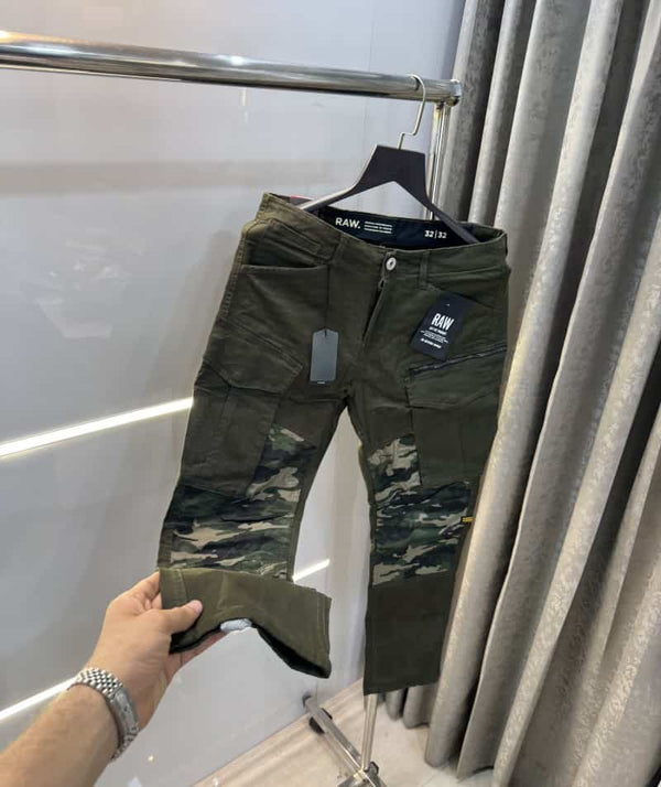 G- Star Raw Olive Camouflage Premium Cargo