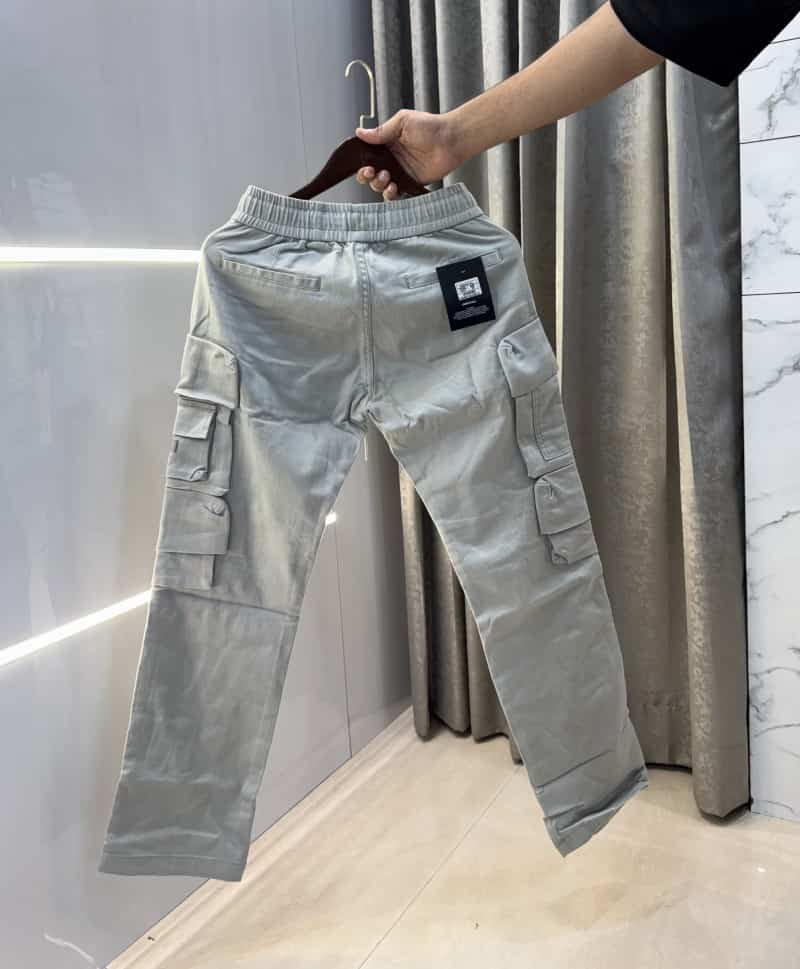 Essentia l Light Grey Imported Baggy Cargo Secondary image