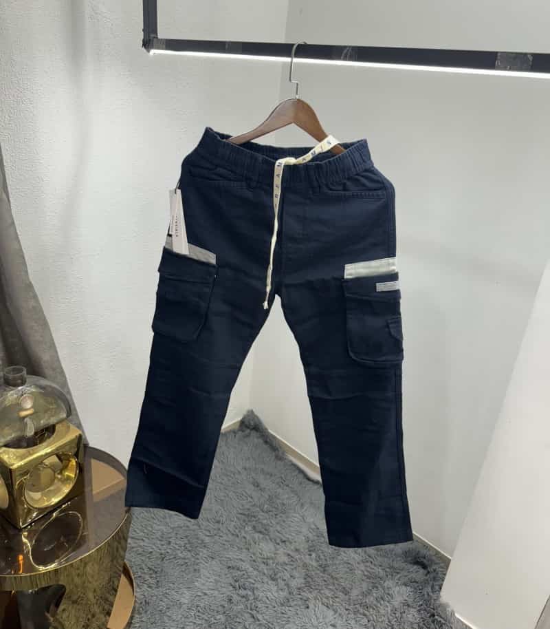 Essentia l Navy Blue Premium Imported Baggy Cargo Main image