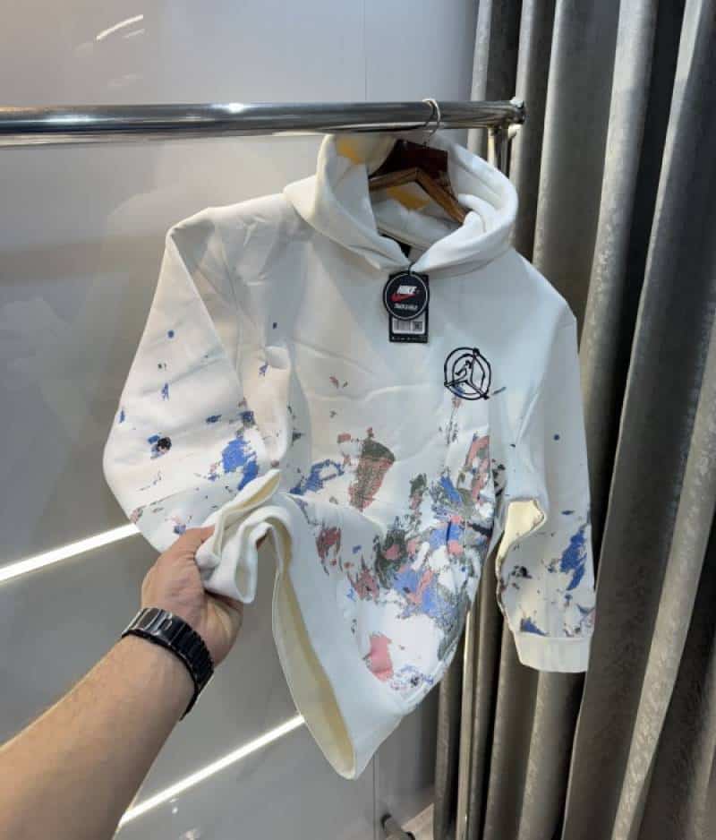 Air JORdan White Printed Imported Premium Hoodie Main image