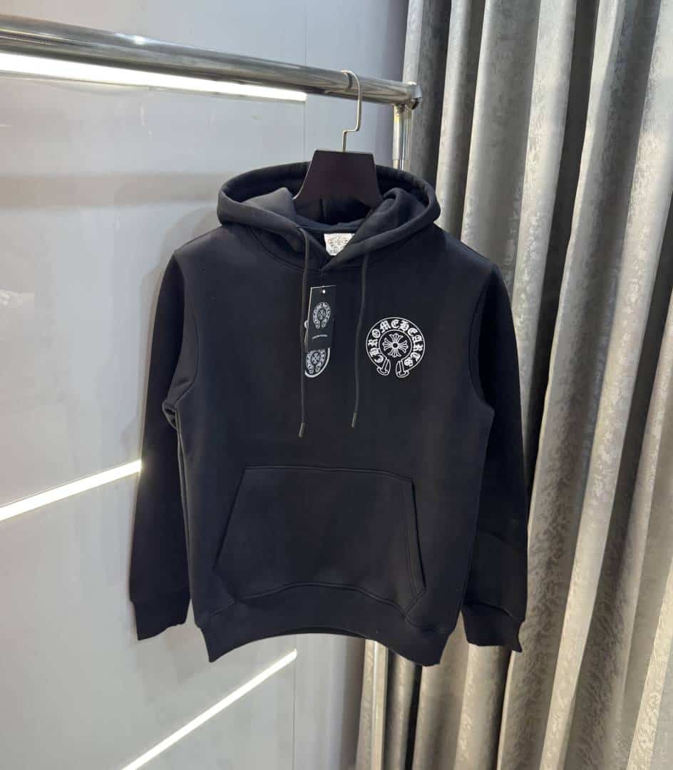 Chrome Heart s Black Logo Work Imported Hoodie Secondary image