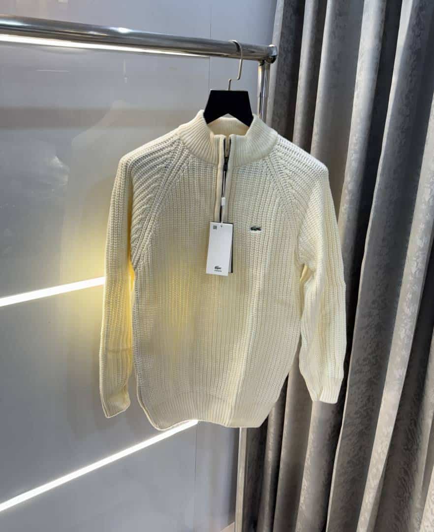 Lacost e Cream Embroidery Logo Imported Knitted Premium Pull Over Secondary image