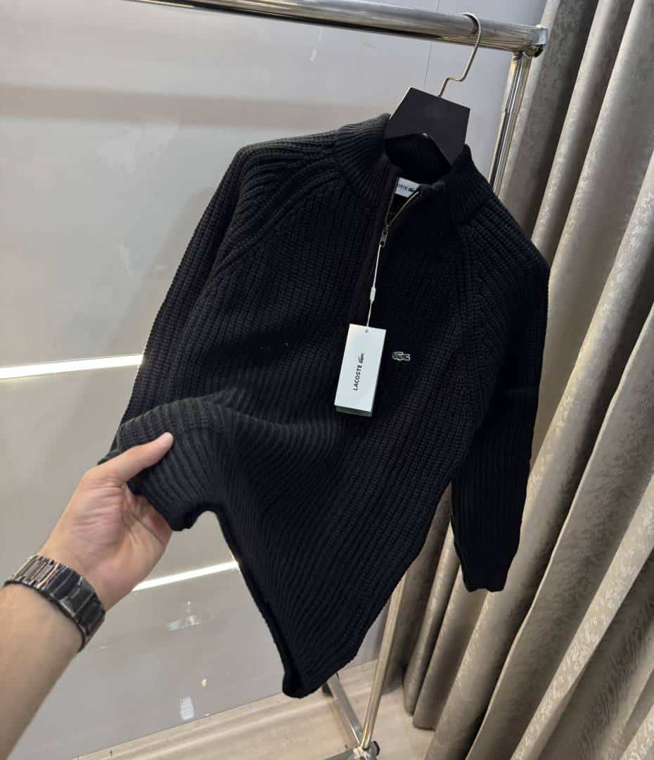 Lacost e Black Embroidery Logo Imported Knitted Premium Pull Over Main image
