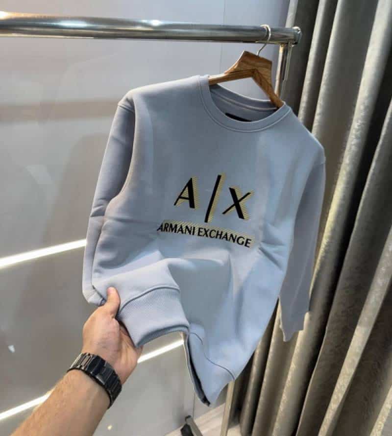Arman i EXchange Light Grey EmboSSed Logo Premium Sweatshirt Main image