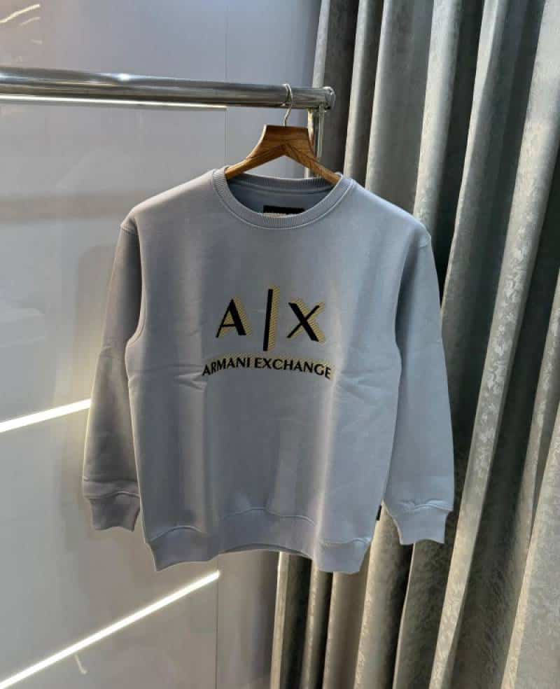 Arman i EXchange Light Grey EmboSSed Logo Premium Sweatshirt Secondary image