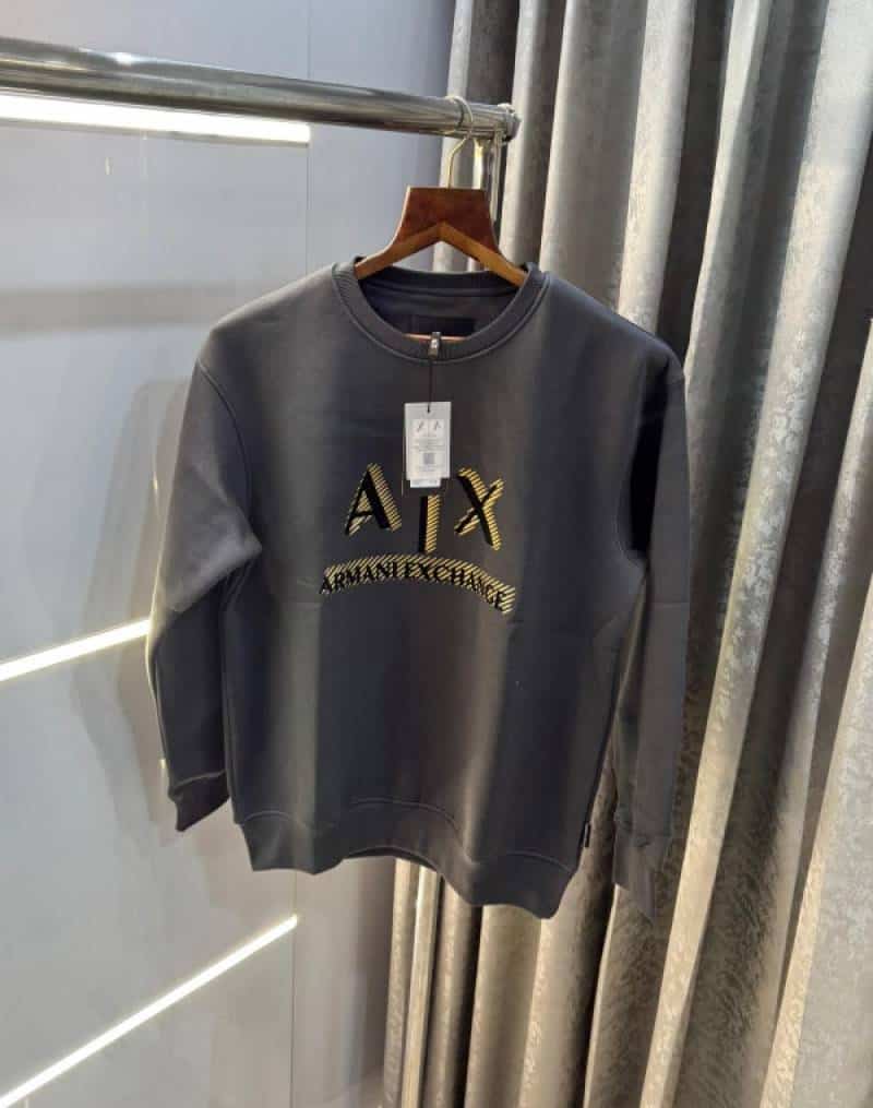 Arman i EXchange Dark Grey Embossed Logo Premium Sweatshirt Main image
