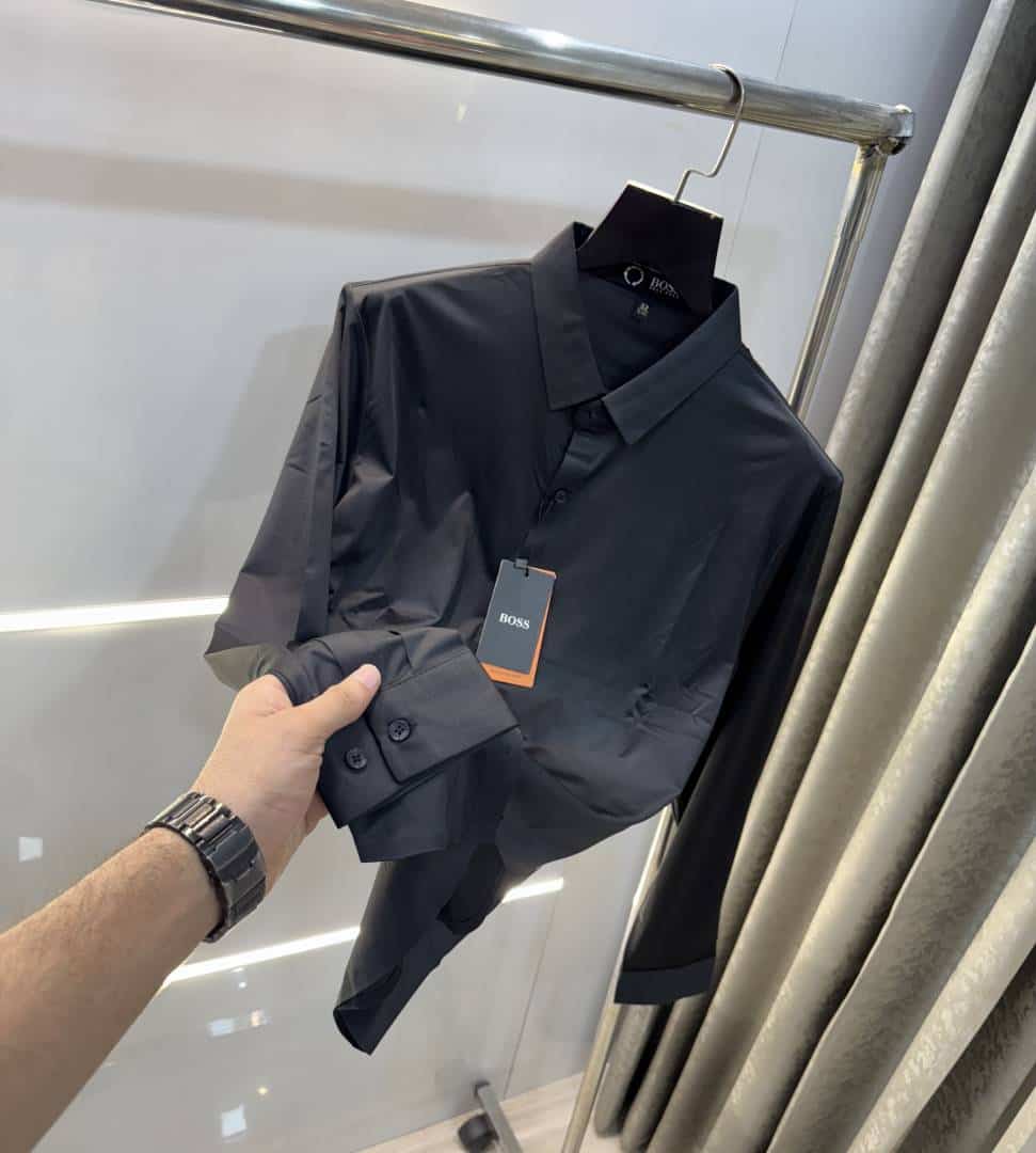 HUgo  Bos$  Black Premium Imported Shirt Main image