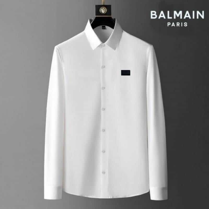 Balmai n Paris White Back Print Shirt With Premium BoX Packing And Carry Bag Secondary image