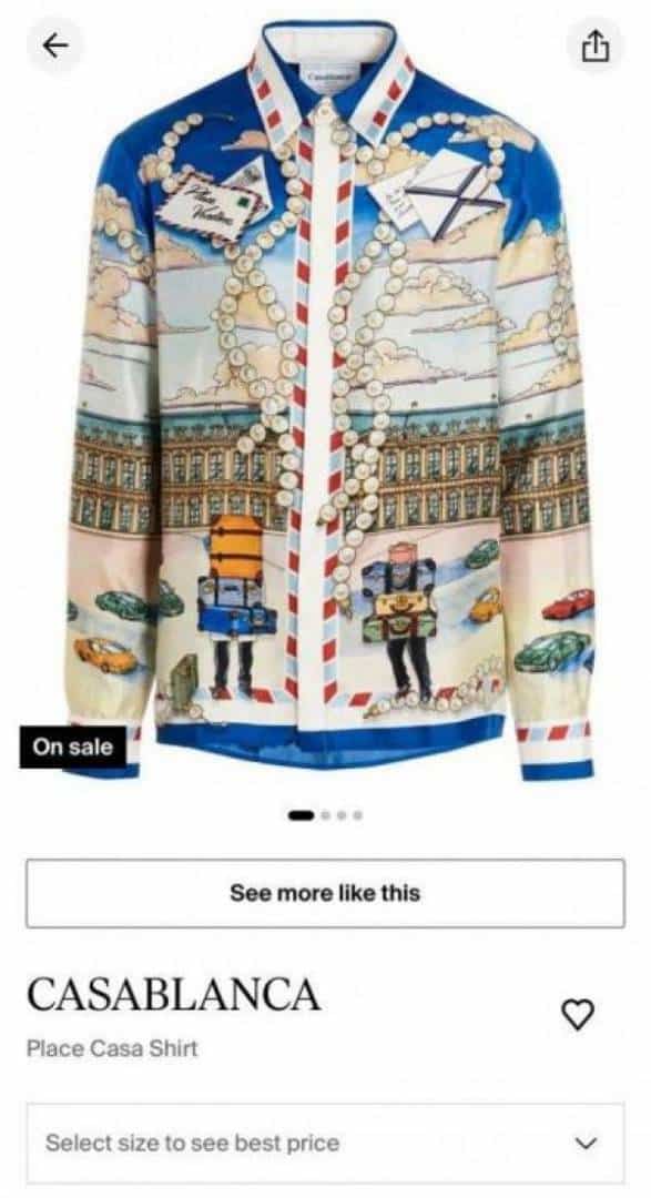 Casablanc a B Printed Shirt With Premium Bo..X Packing Main image