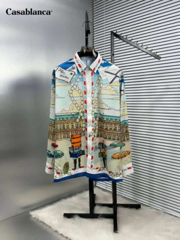 Casablanc a B Printed Shirt With Premium Bo..X Packing