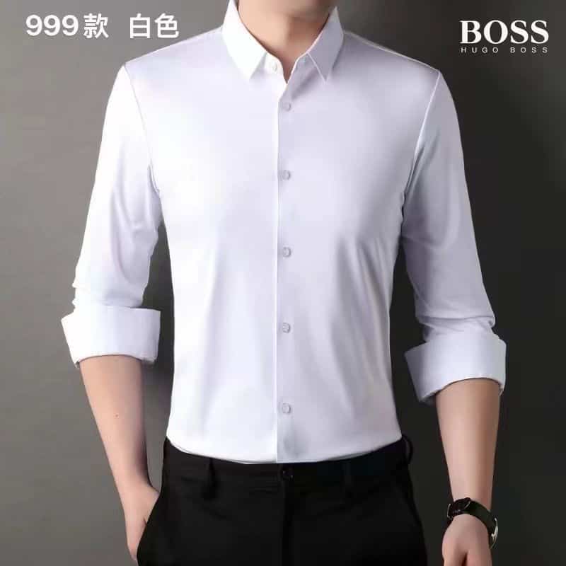 hugo BO5S White Premium Imported Shirt Main image