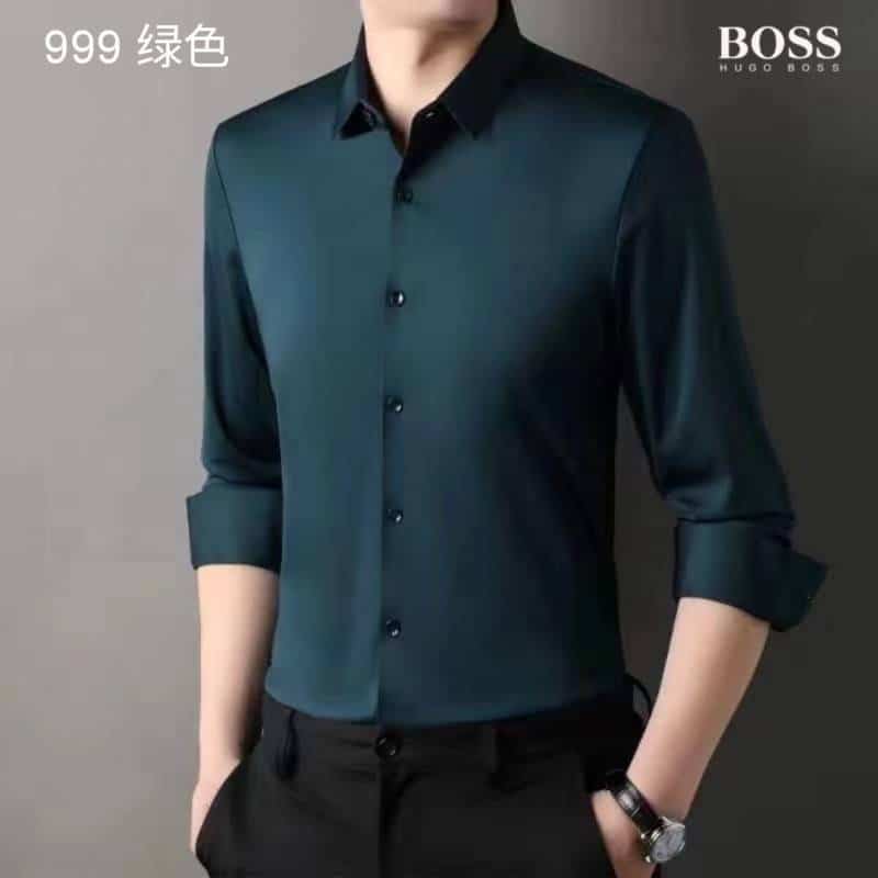 Hugo Boss Petrol Blue Premium Imported Shirt