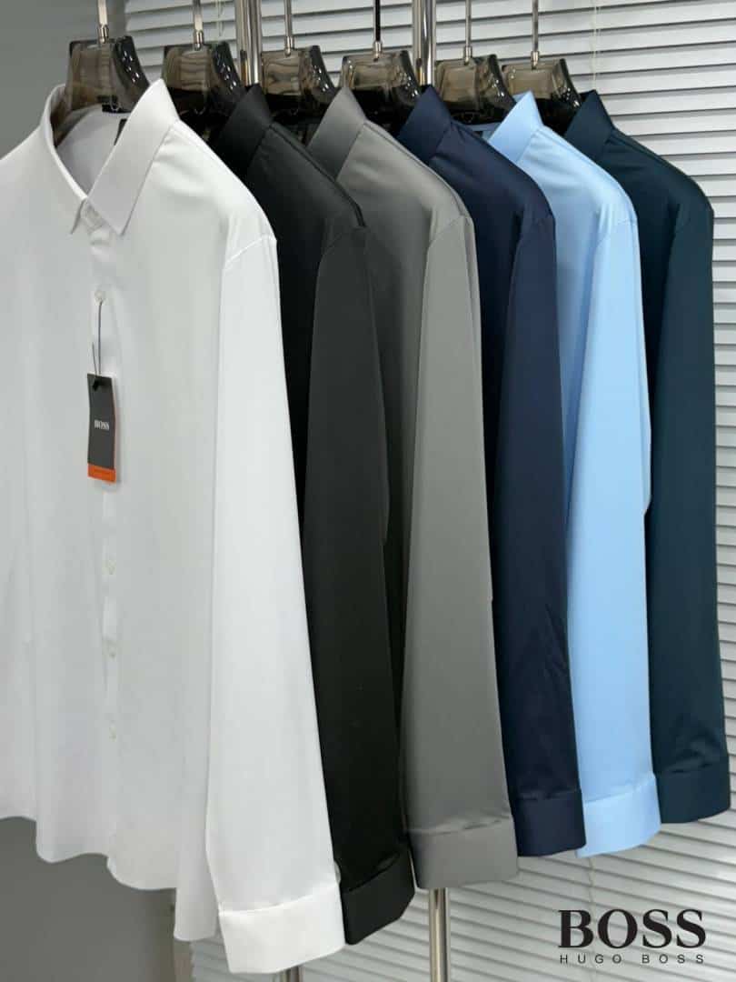 hU9O BO55 navyy Blue Premium Imported Shirt