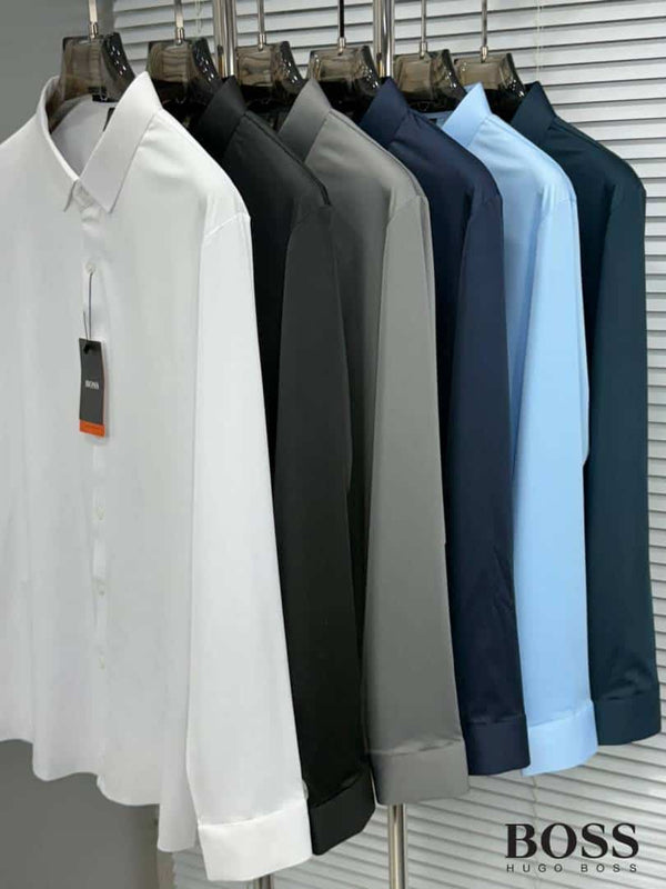 hU9O BO55 navyy Blue Premium Imported Shirt