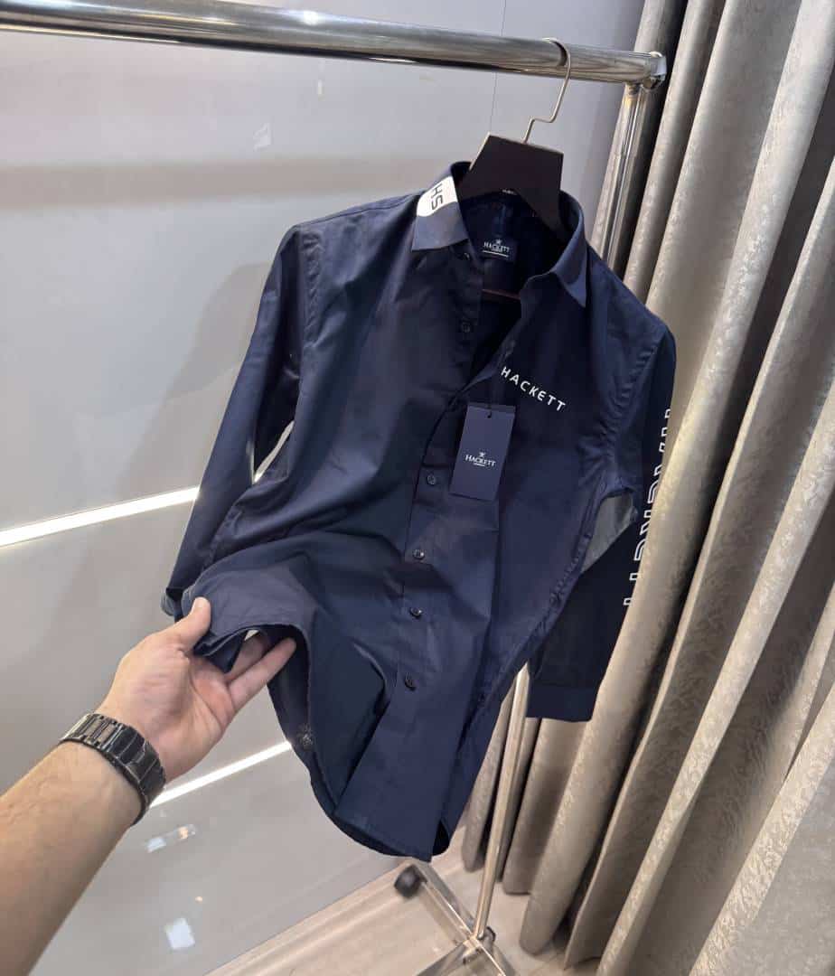 Hacket Londo n Navy Blue Logo Print Premium Shirt Secondary image