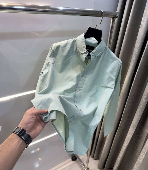 Mossimo Dutti Aqua Green Premium Classic Shirt