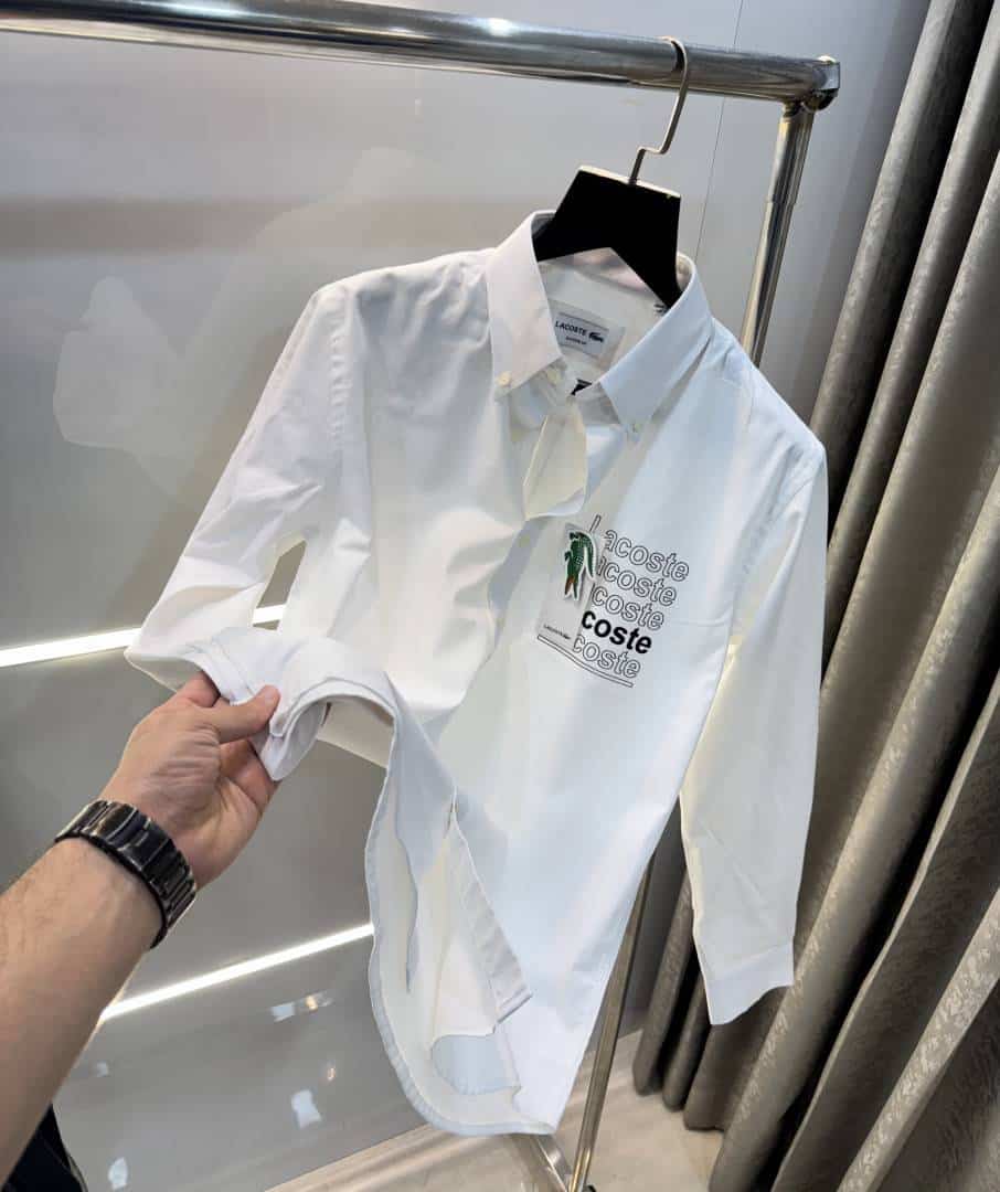 Lacost e White Logo Work Premium Shirt Main image