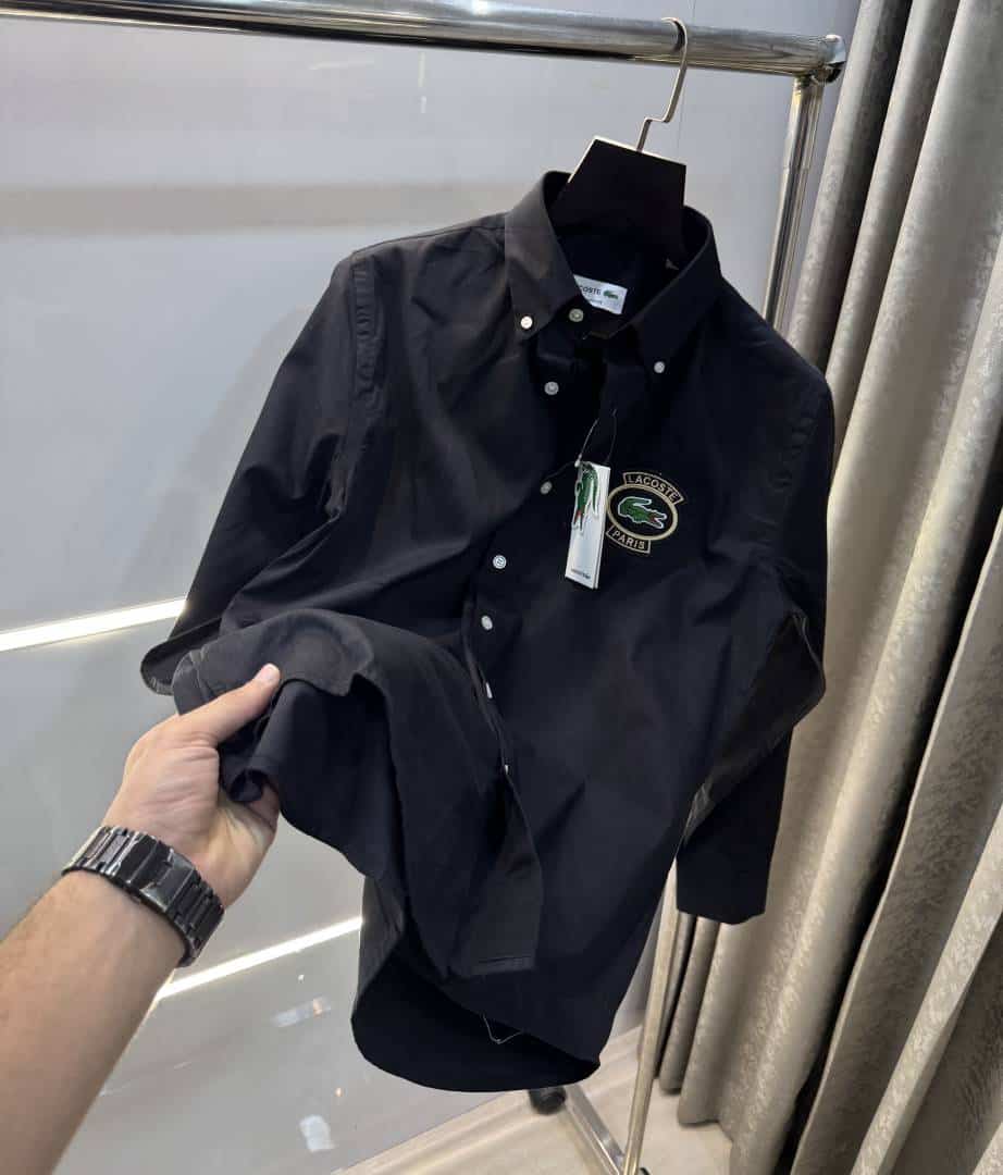 Lacost e Black Embroidery Logo Premium Shirt Main image