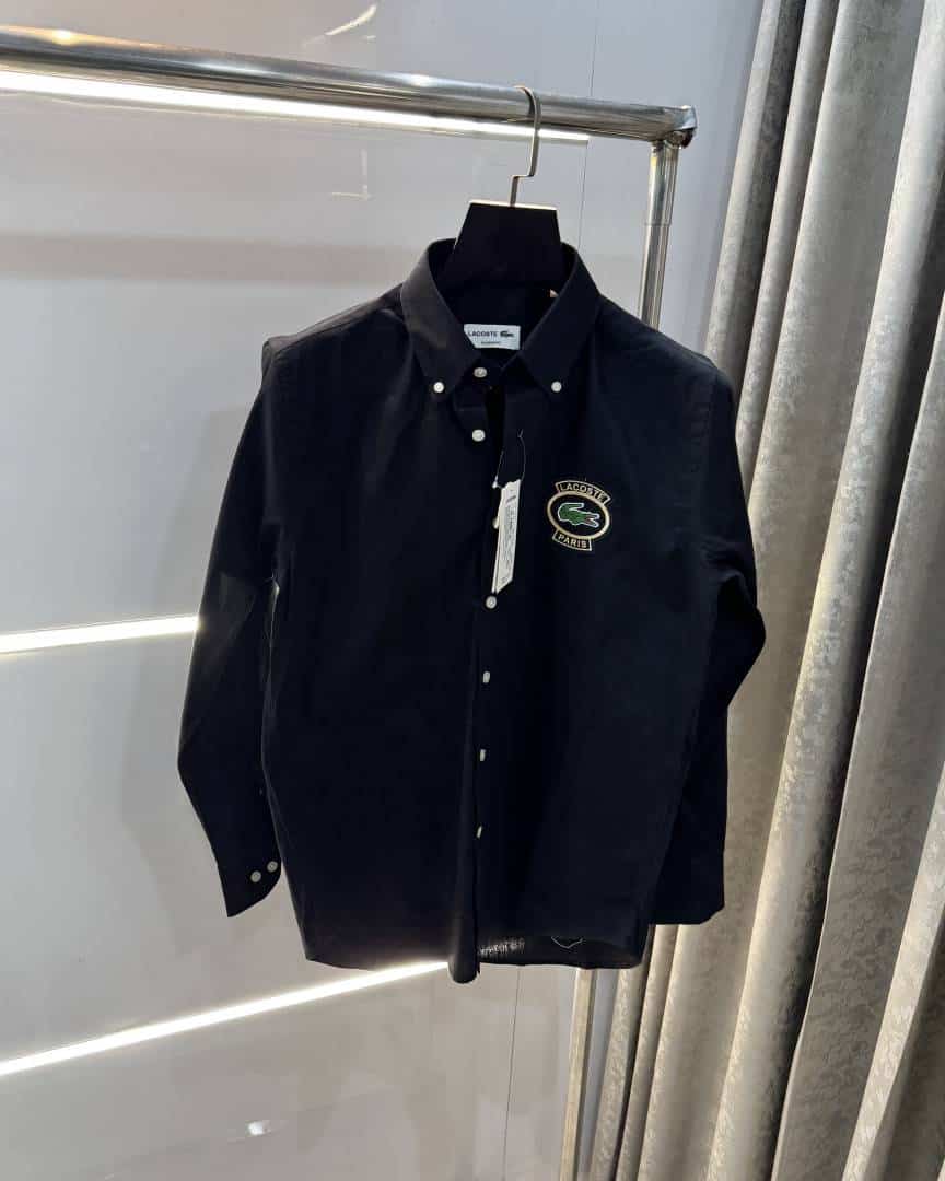 Lacost e Black Embroidery Logo Premium Shirt Secondary image