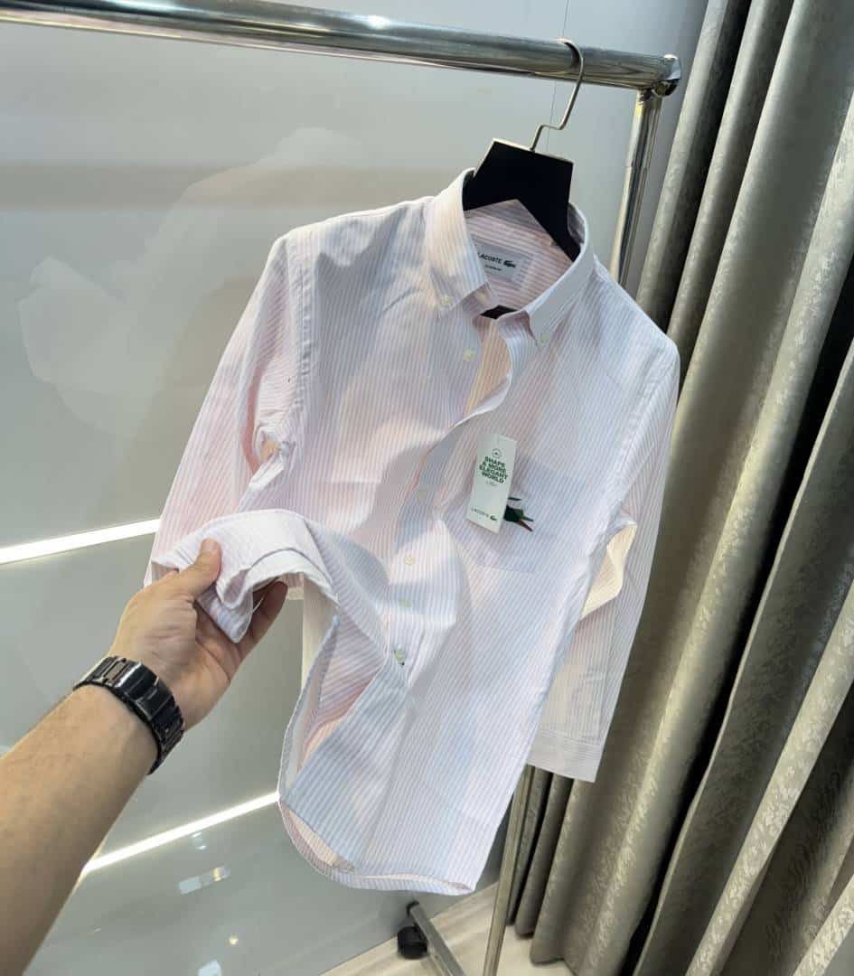 Lacost e Pink Stripes Premium Shirt
