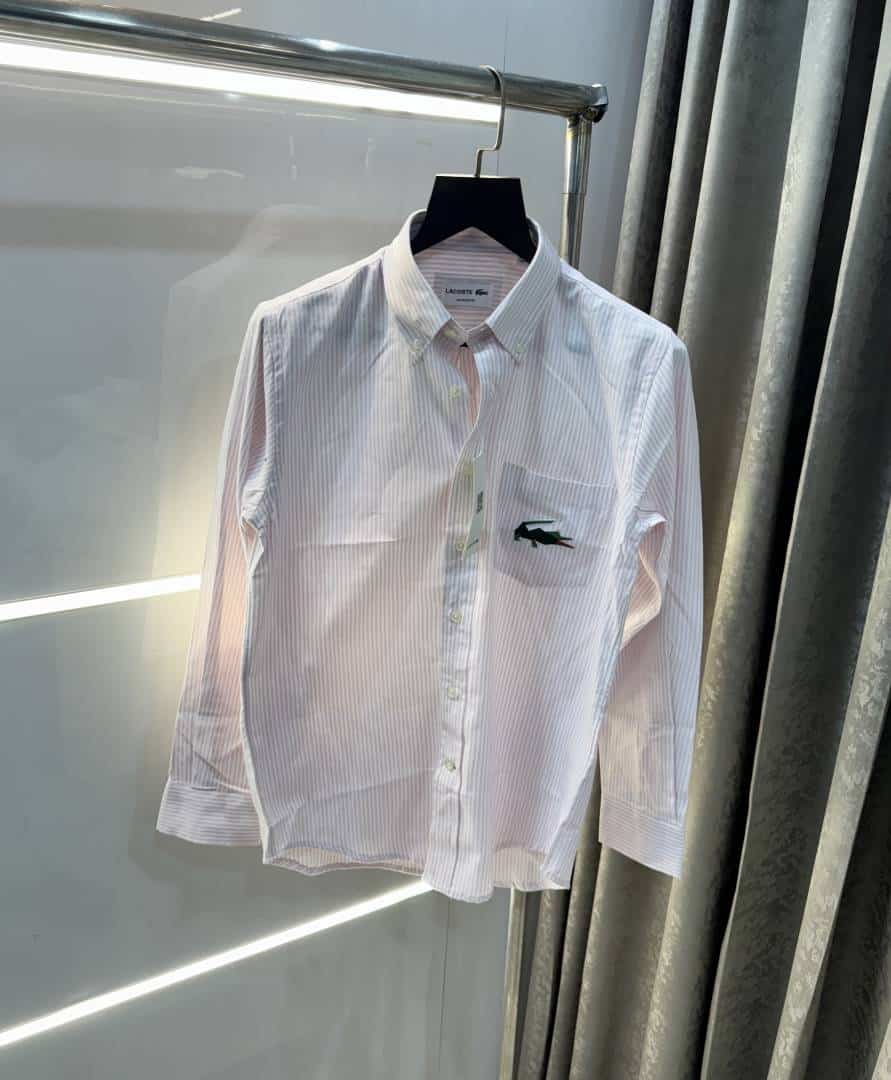 Lacost e Pink Stripes Premium Shirt