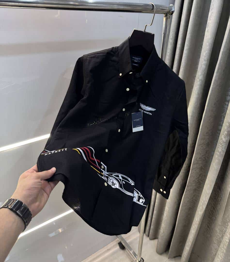 Hacket Aston Martin Black Premium Classic Shirt Secondary image