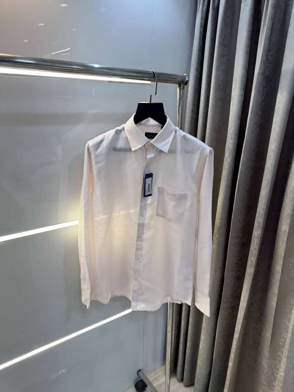 Gant Pink Premium Classic Linen Shirt Secondary image