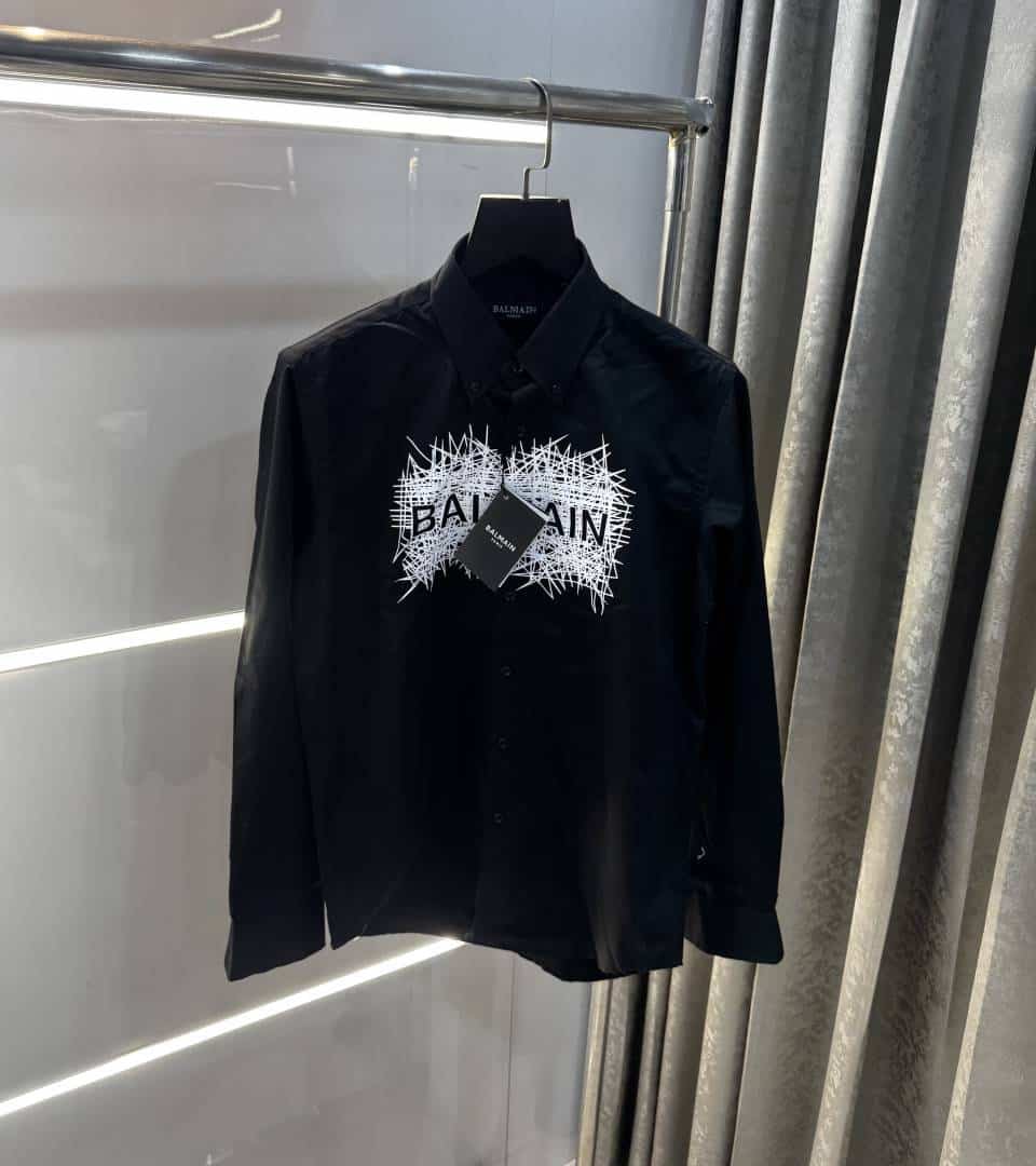 Balmai n Paris Black Logo print Premium Shirt Secondary image