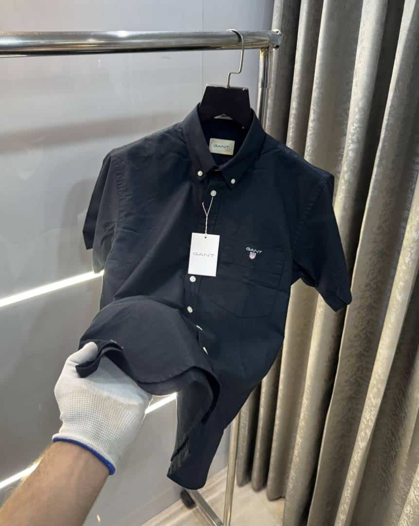Gan t Navy Blue Premium Classic Half Shirt