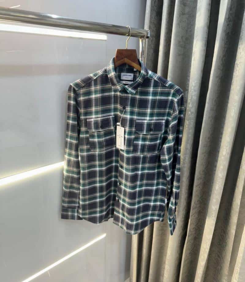 Jack&Jones Green Checks Premium Classic Shirt Secondary image