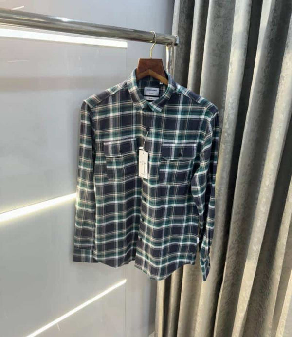 Jack&Jones Green Checks Premium Classic Shirt