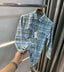 Jack&Jones Sky Green Checks Premium Classic Shirt