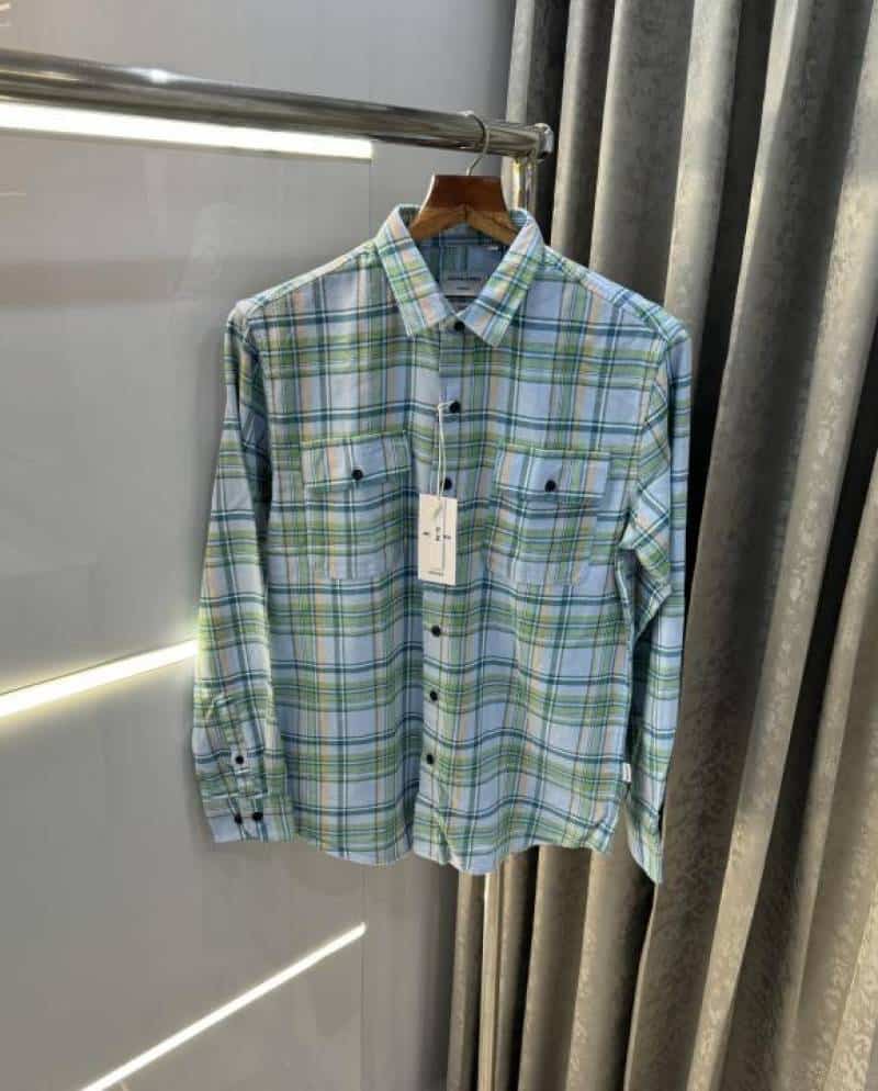 Jack&Jones Sky Green Checks Premium Classic Shirt Secondary image