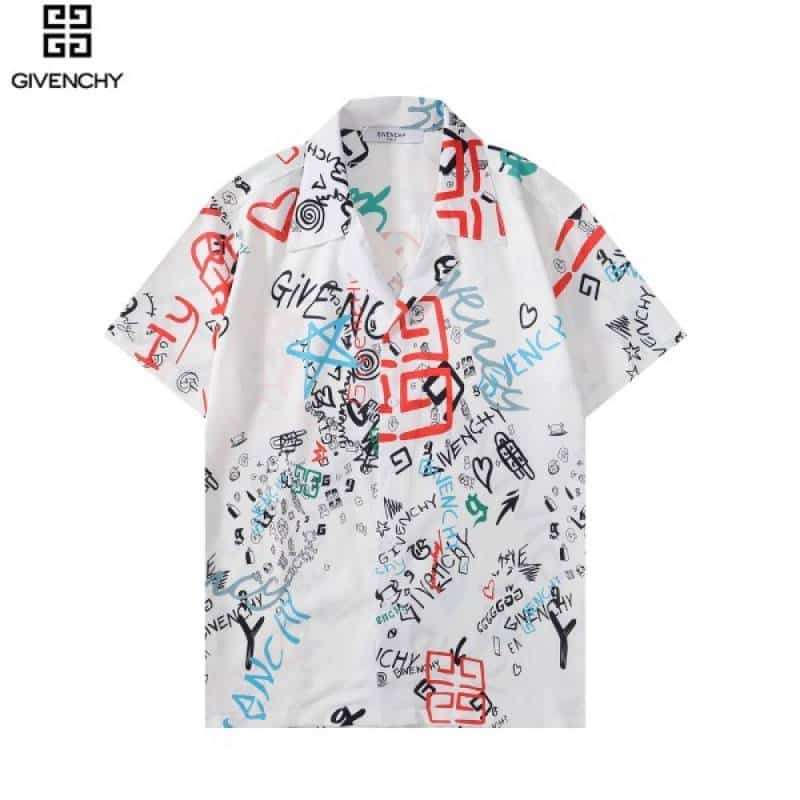 Givench y White Printed Imported Half Shirt Main image