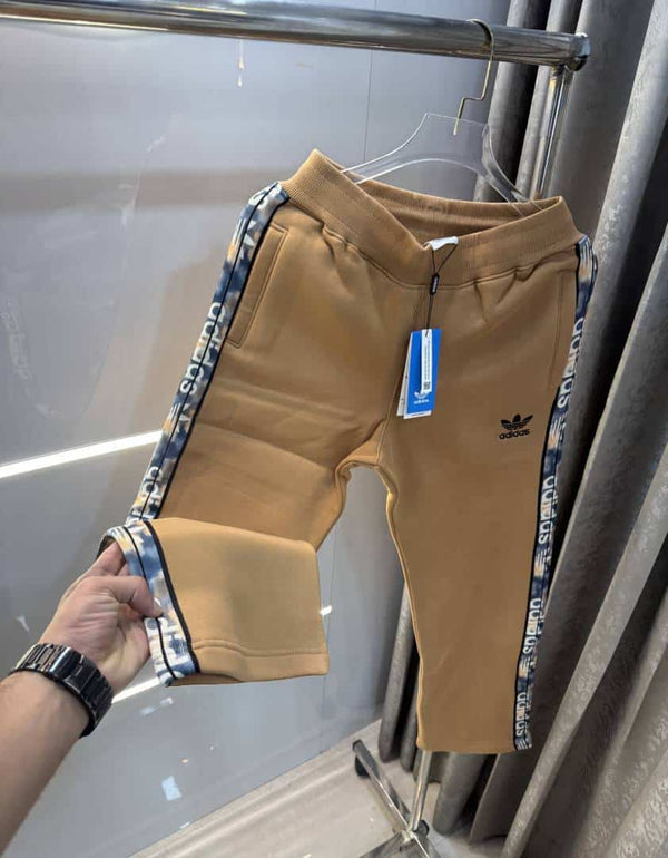 Adida s Light Brown Patch Logo Premium TrackPant