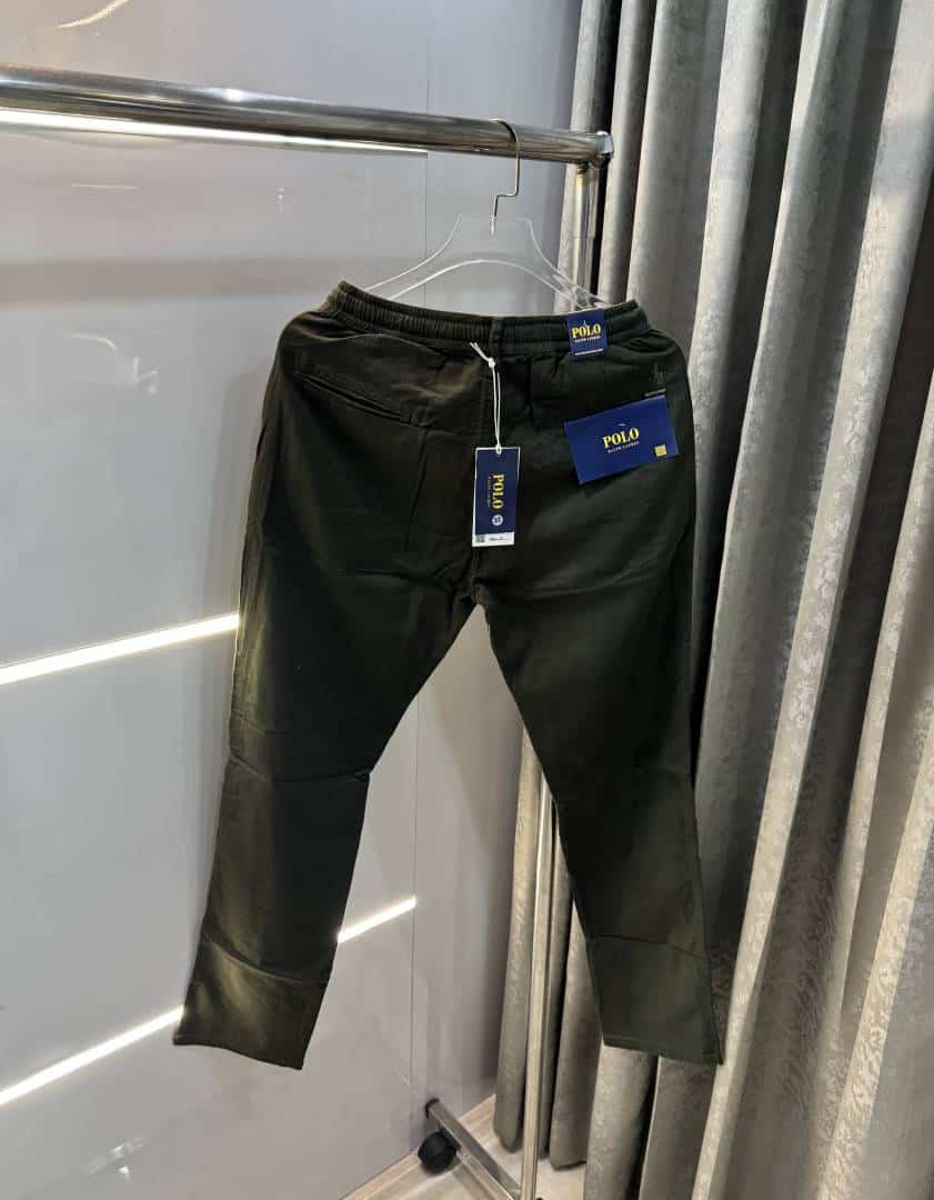 Ralp  Lauren New Olive Green Premium Classic Cotton Pant Secondary image