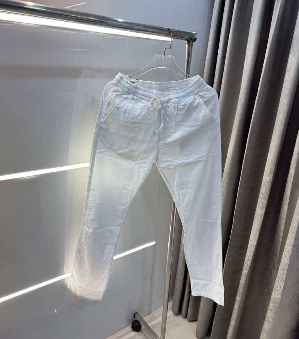 Ralph  Lauren White Premium Classic Cotton Pant Secondary image