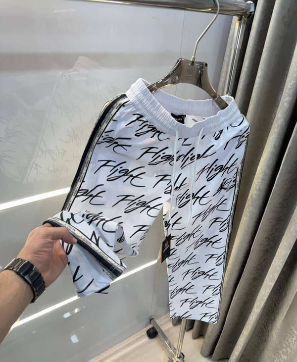 Air Jorda n White Embroidery Logo Imported Trackpant